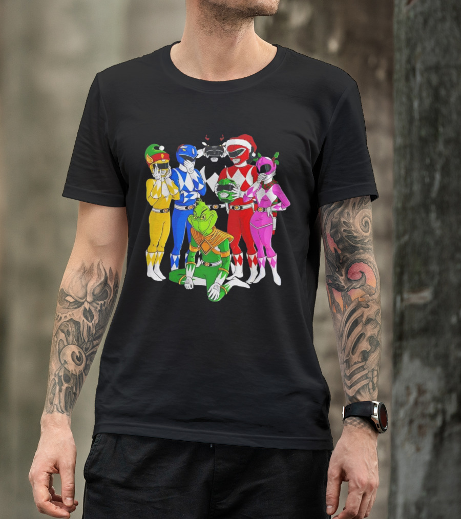Grinch Rangers Christmas Power T-Shirt