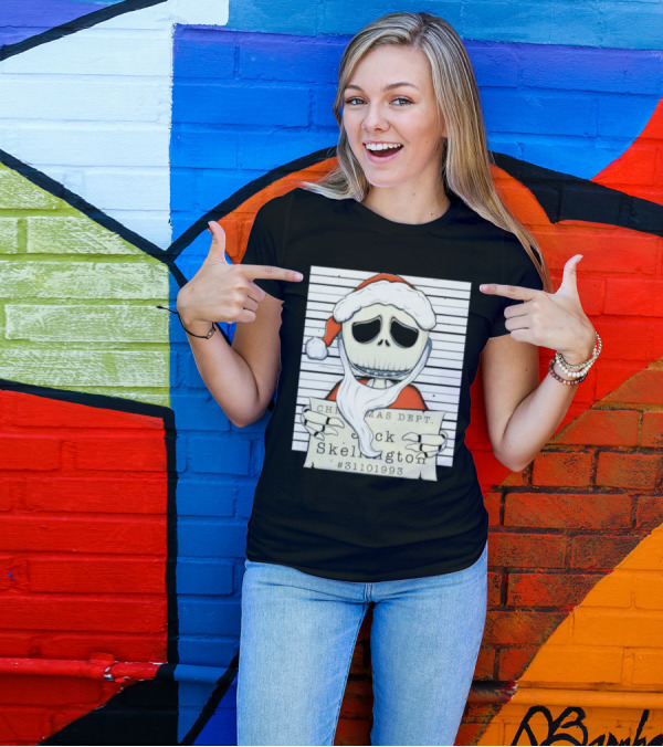 Christmas Dept Jack Skellington Santa #31101993 T-Shirt