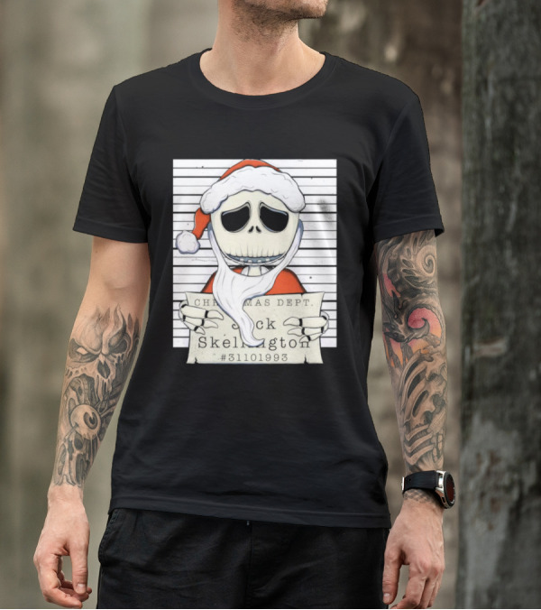 Christmas Dept Jack Skellington Santa #31101993 T-Shirt