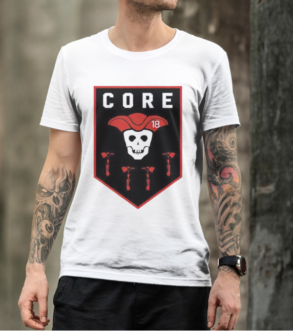 CORE Pirate Skull 18 Emblem T-Shirt