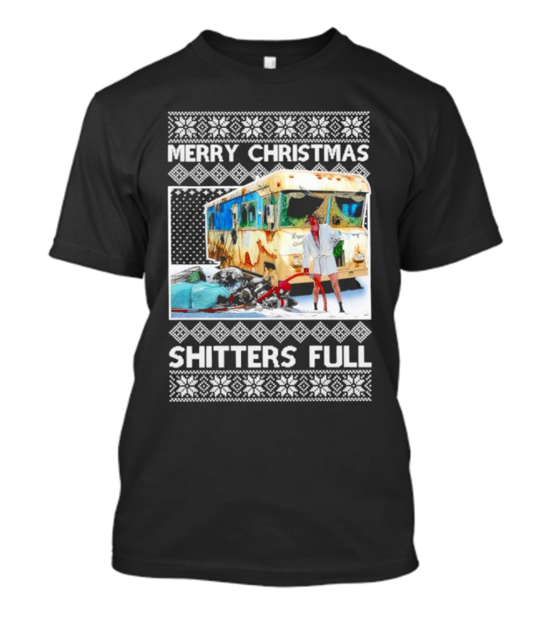 Merry Christmas Shitters Full RV Scene T-Shirt