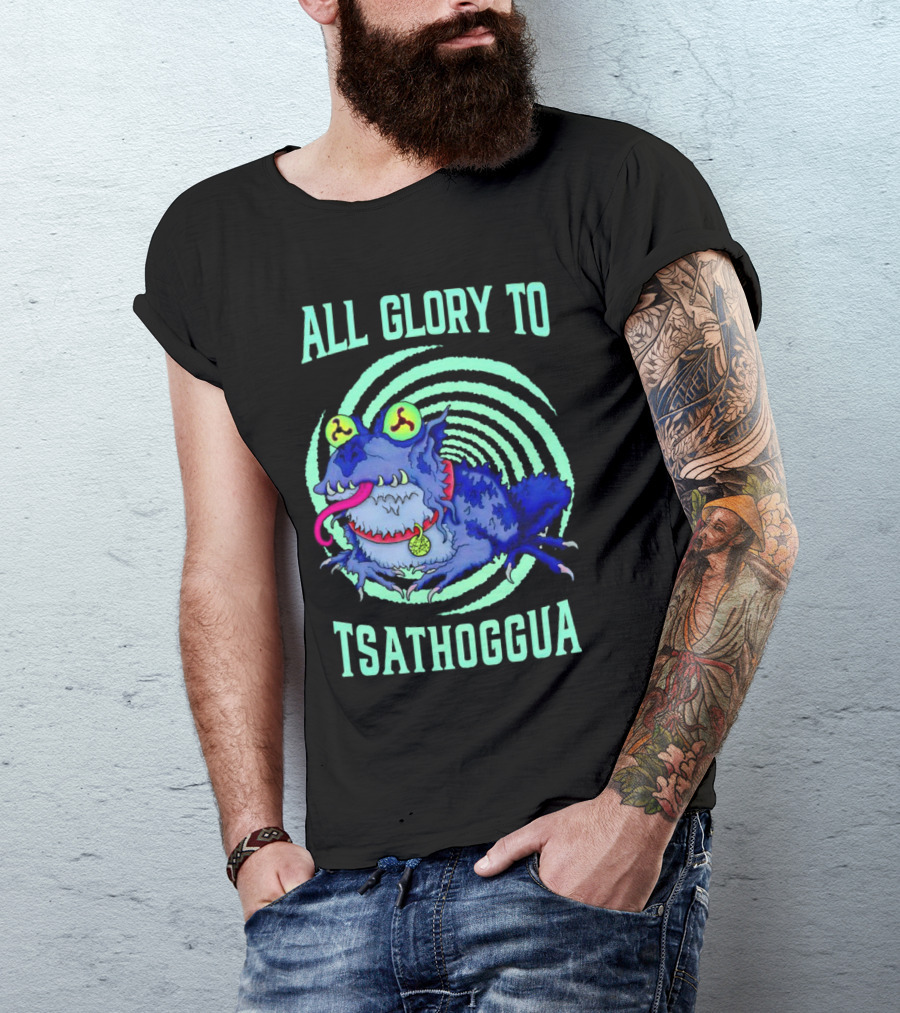 All Glory To Tsathoggua Spiral Eyed Creature T-Shirt