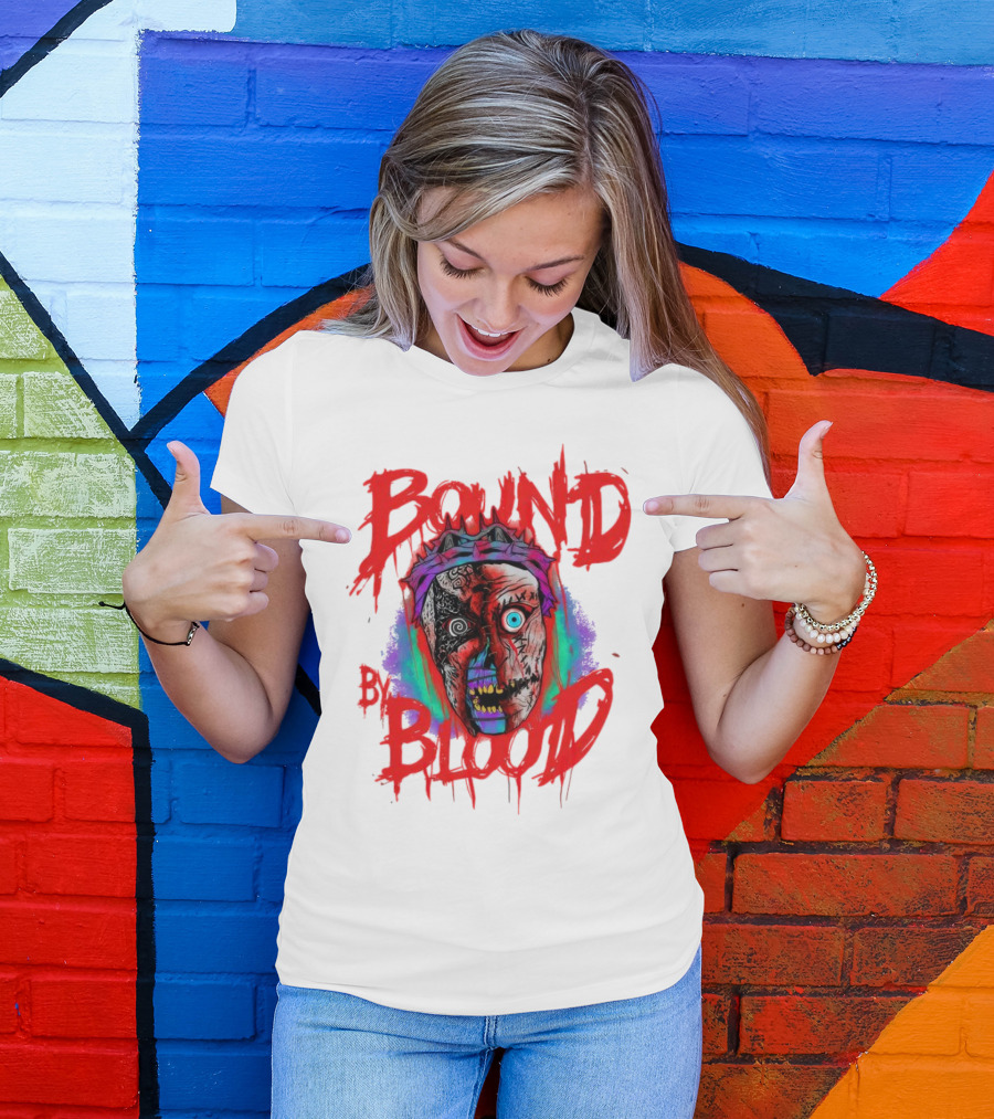 Bound By Blood Horror Mask Horror Clown T-Shirt