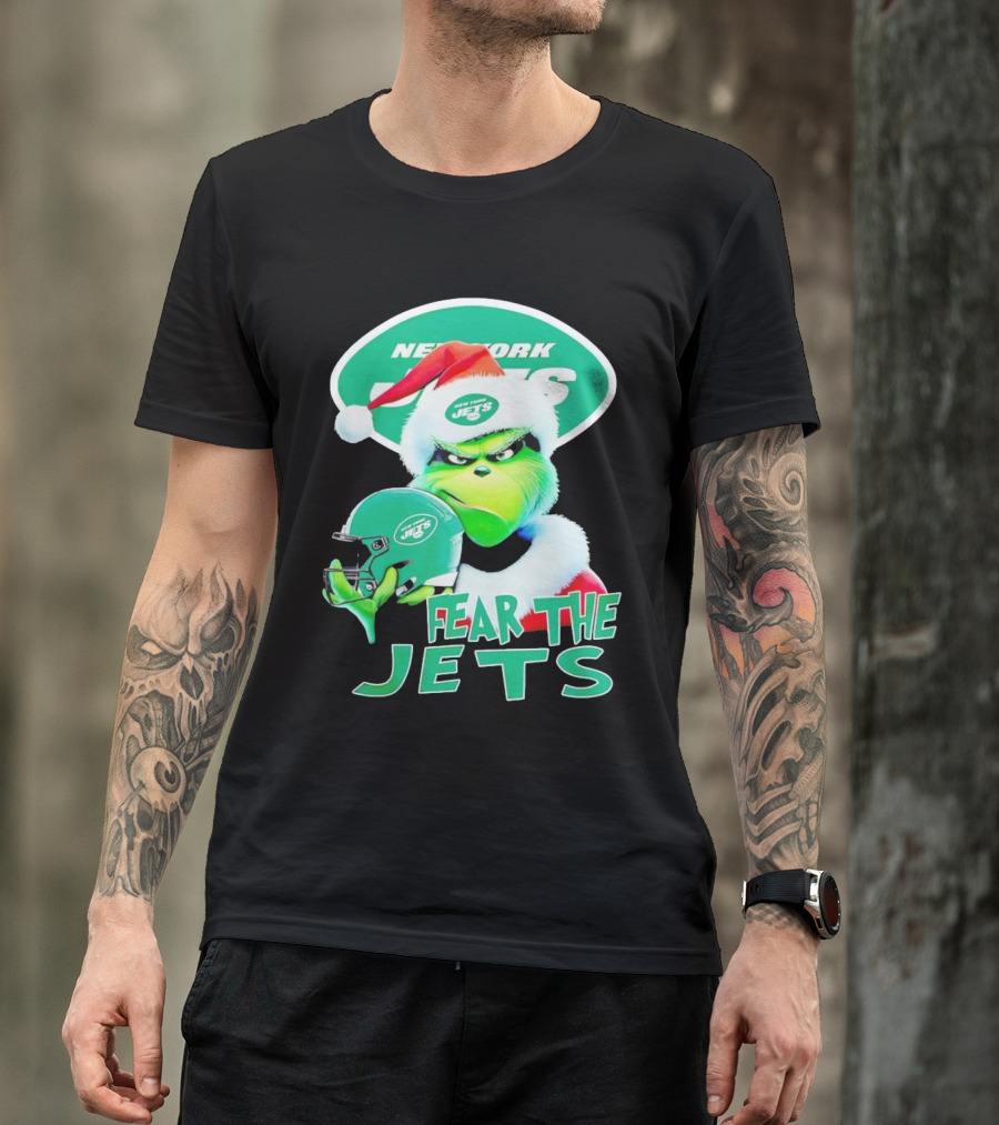 New York Jets Grinch Fear The Jets Christmas T-Shirt