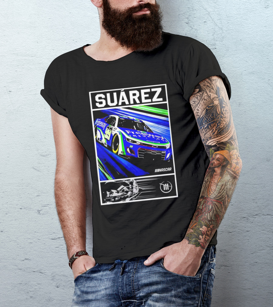 Suárez NASCAR Track Freeway Insurance 99 Racing Car T-Shirt