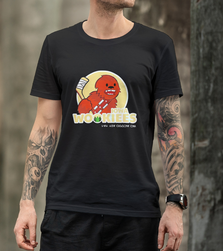 Iowa Wookiees Hockey Team Chewbacca Inspired Sports T-Shirt