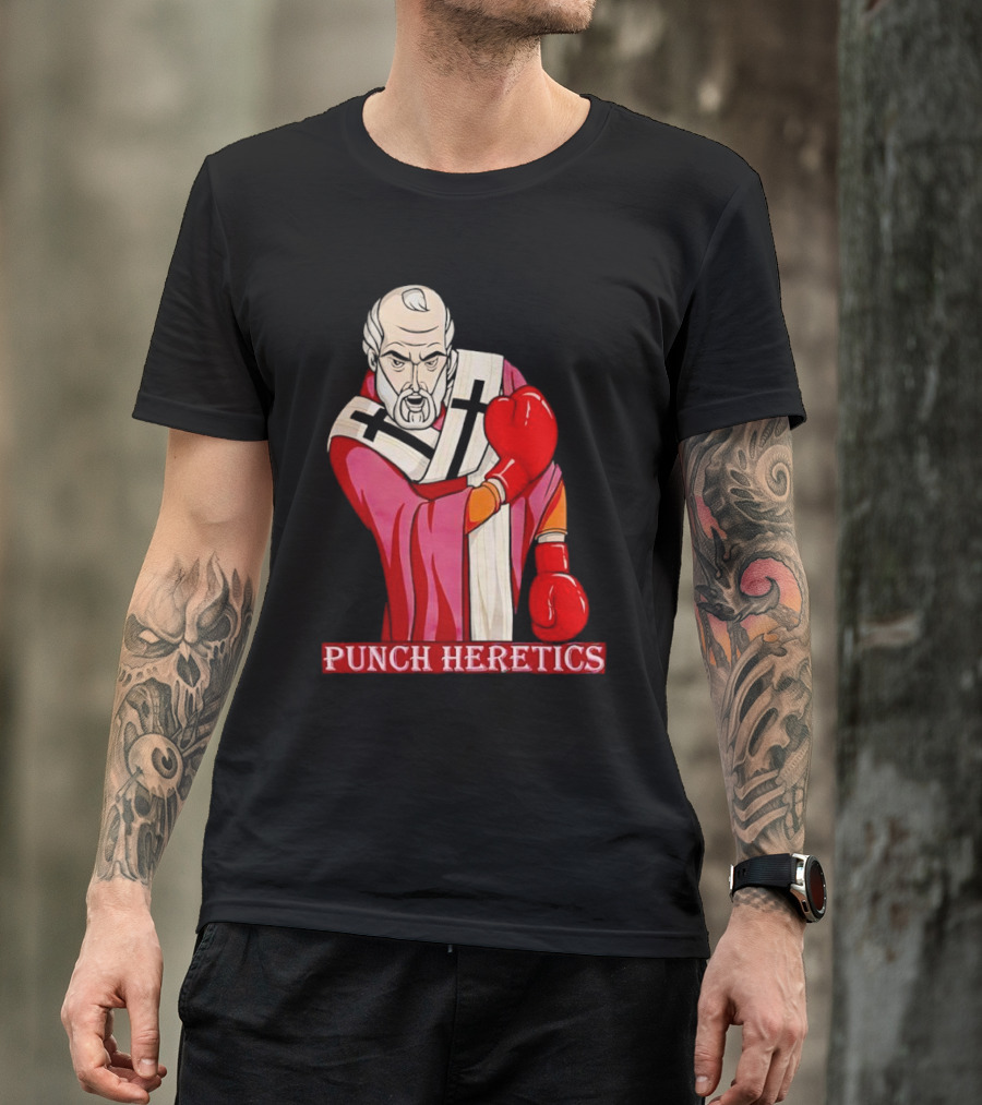 Punch Heretics Boxing Bishop Iconic T-Shirt
