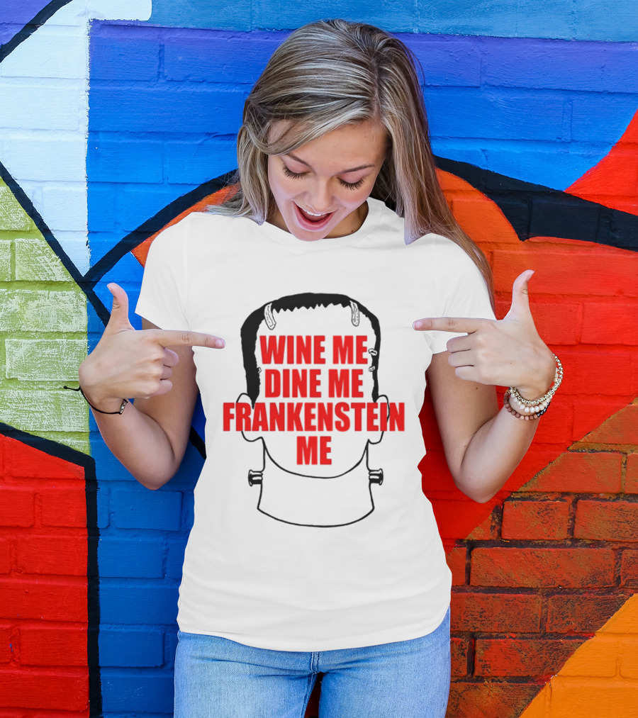 Scott Steiner Wine Me Dine Me Frankenstein Me Monster Head T-Shirt