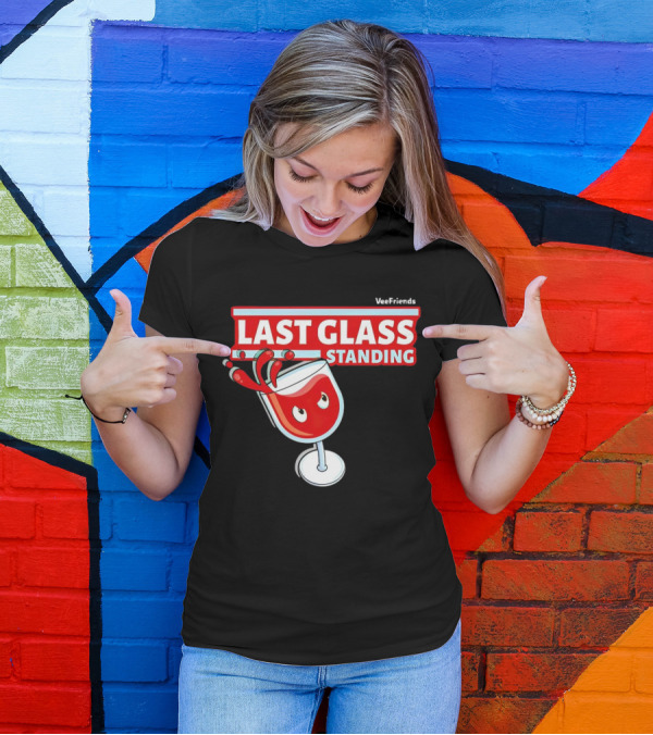 VeeFriends Last Glass Standing Wine Glass Character T-Shirt