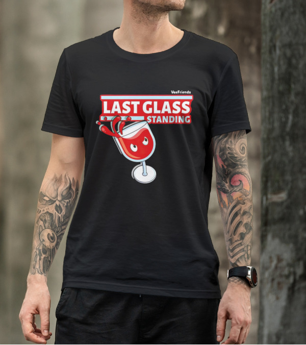 VeeFriends Last Glass Standing Wine Glass Character T-Shirt