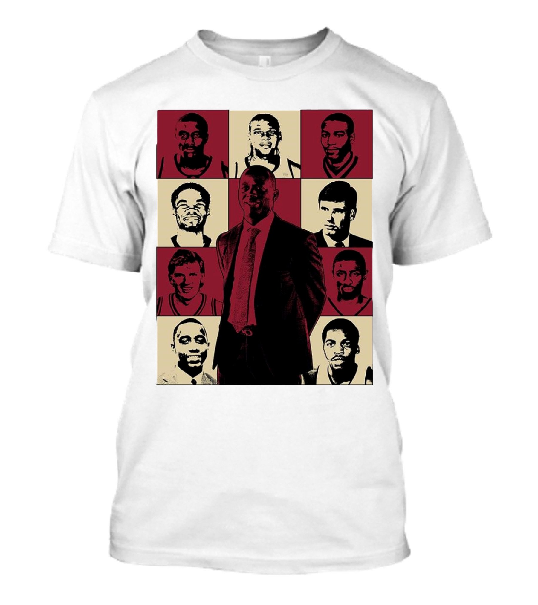 Boston College Basketball The Eras Tour Historic Players Collage T-Shirt