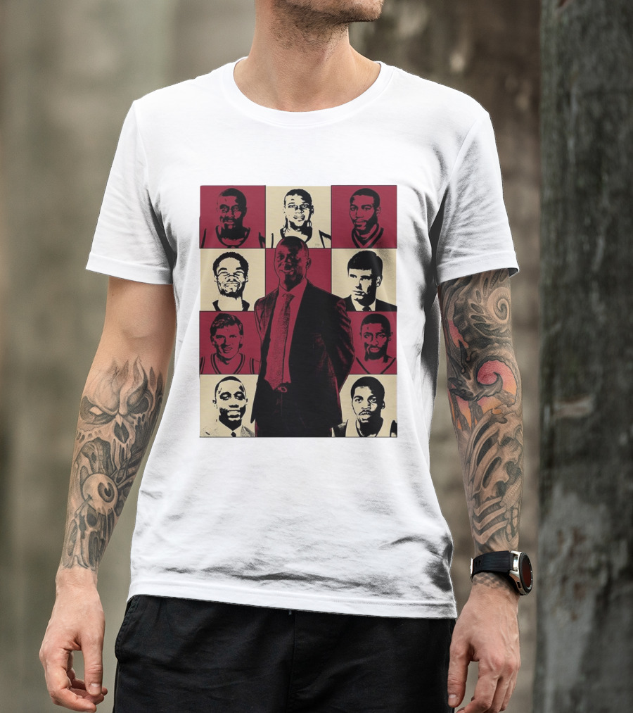 Boston College Basketball The Eras Tour Historic Players Collage T-Shirt
