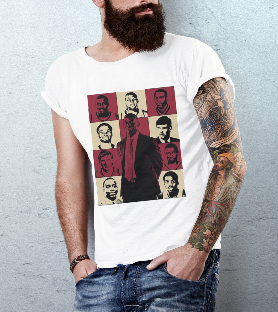 Boston College Basketball The Eras Tour Historic Players Collage T-Shirt