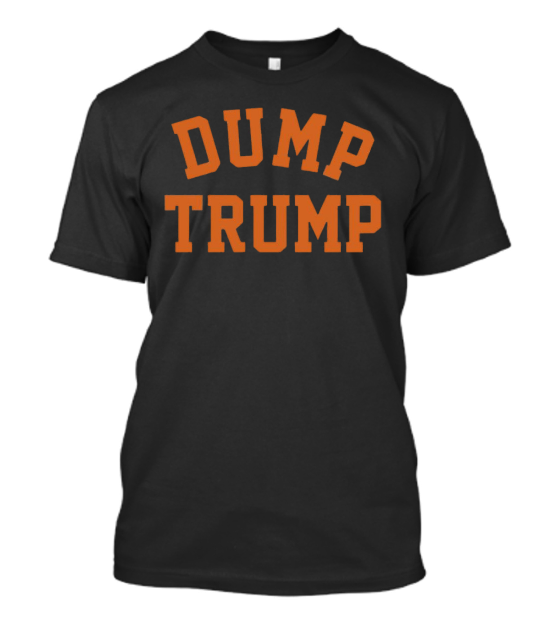 Dump Trump Text Bold College Font T-Shirt