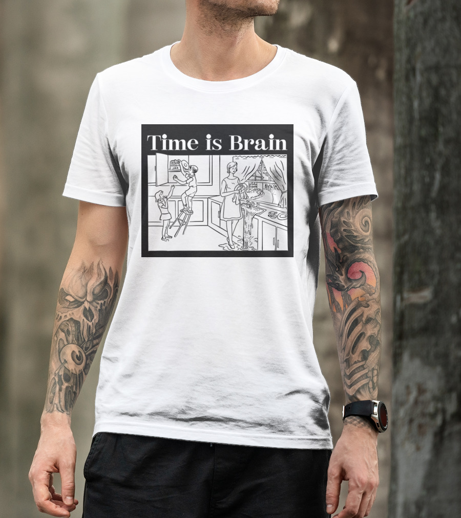 Time Is Brain Kitchen Scene Classic T-Shirt
