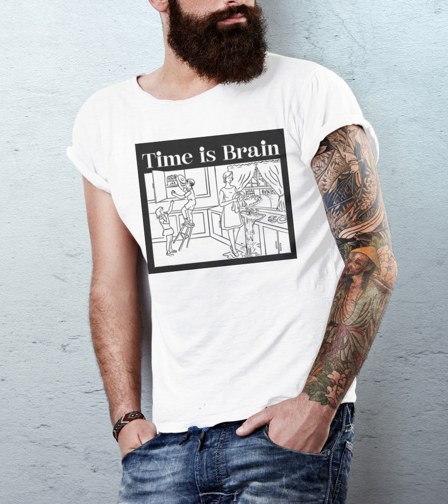 Time Is Brain Kitchen Scene Classic T-Shirt
