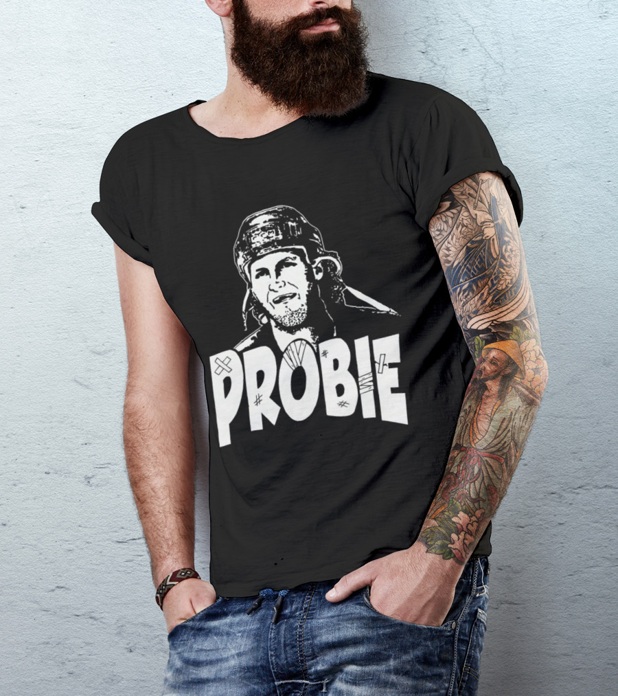 Bob Probert Probie Hockey T-Shirt