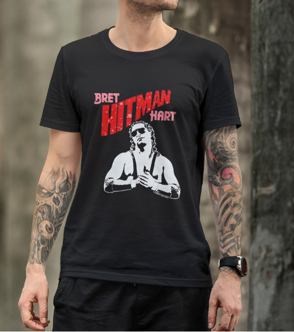 Bret Hitman Hart Wrestling Iconic T-Shirt