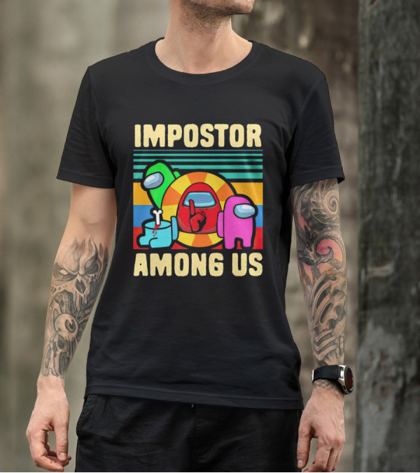 IMPOSTOR AMONG US Retro Crewmate T-Shirt