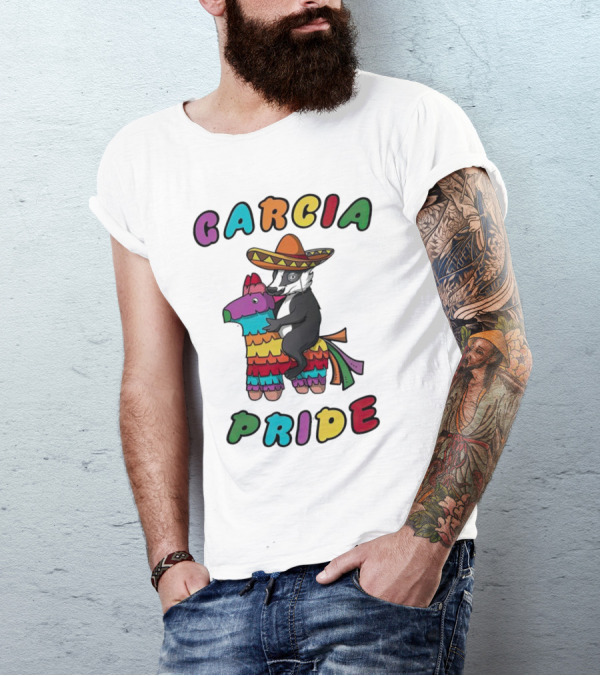 Garcia Pride Piñata Sombrero Rainbow Colors T-Shirt