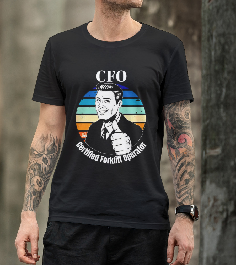 CFO Certified Forklift Operator Retro Thumbs Up T-Shirt