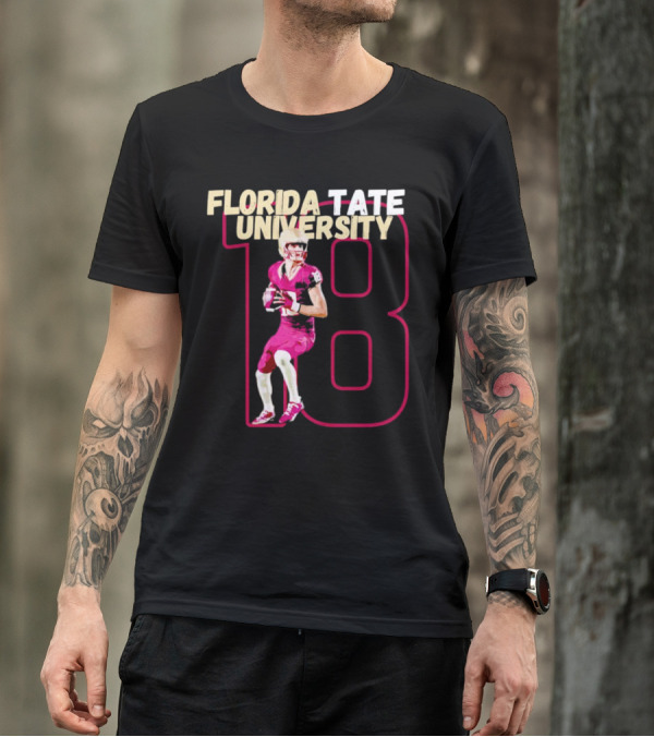 Florida Tate University Football 18 Hopkins Player Action T-Shirt
