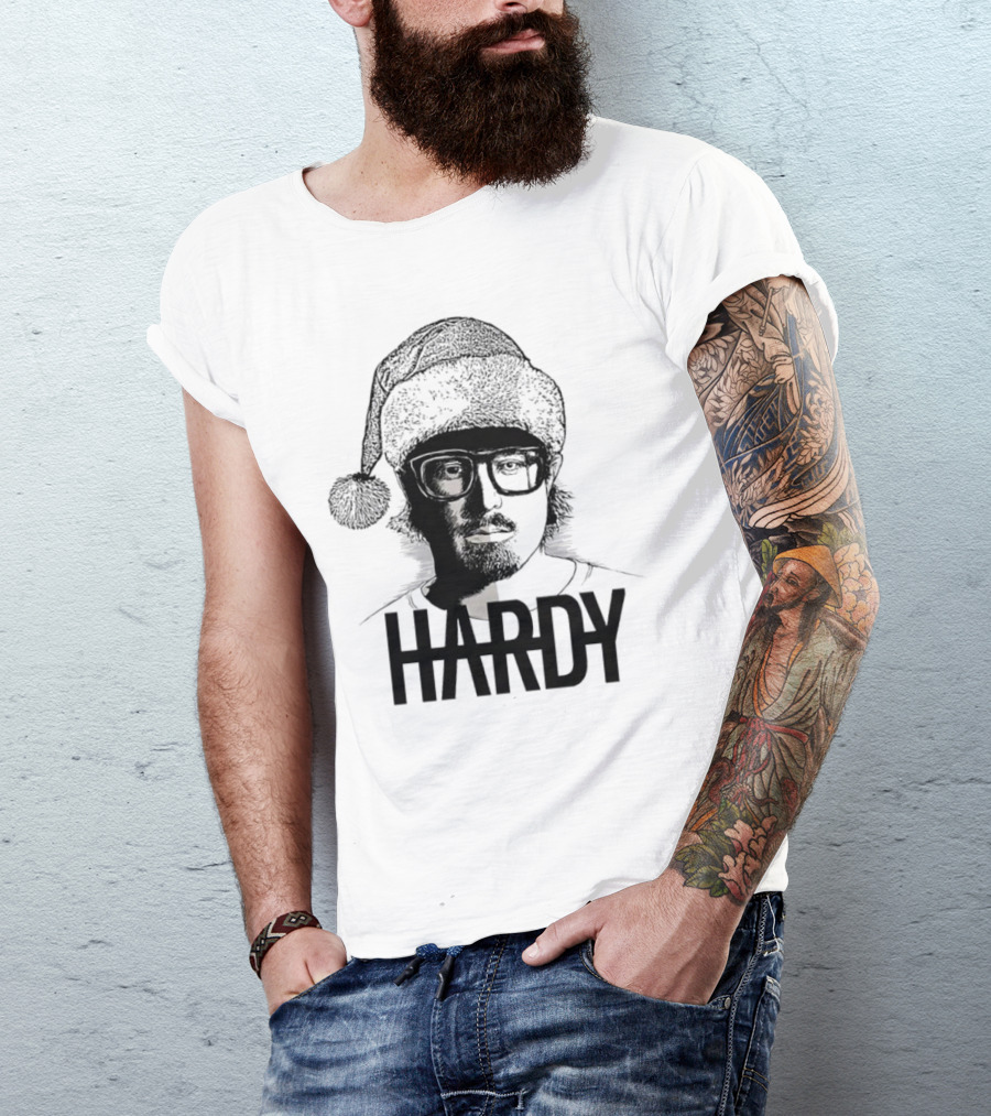 HARDY Santa Hat Christmas T-Shirt