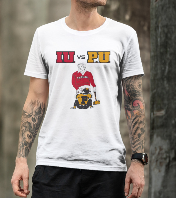 IU Vs PU Indiana Adults Joke Rivalry T-Shirt