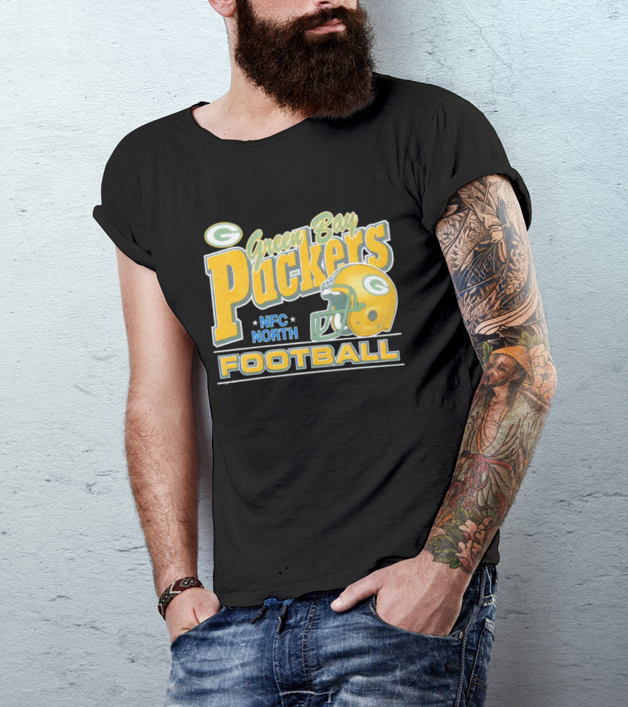 Green Bay Packers NFC North Football Helmet T-Shirt