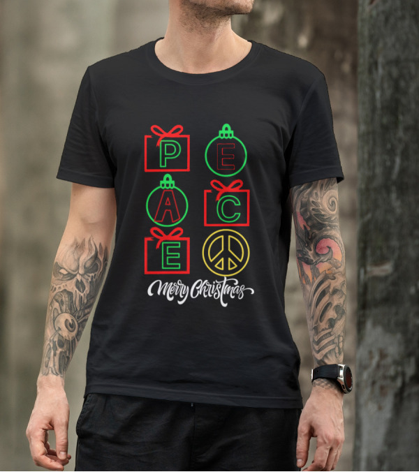 Peace Gift Ornaments Merry Christmas T-Shirt