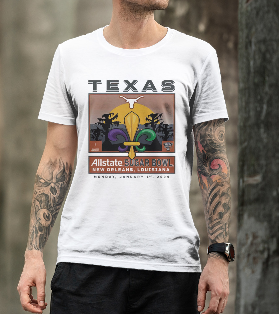 Texas Longhorns Allstate Sugar Bowl New Orleans January 1, T-Shirt