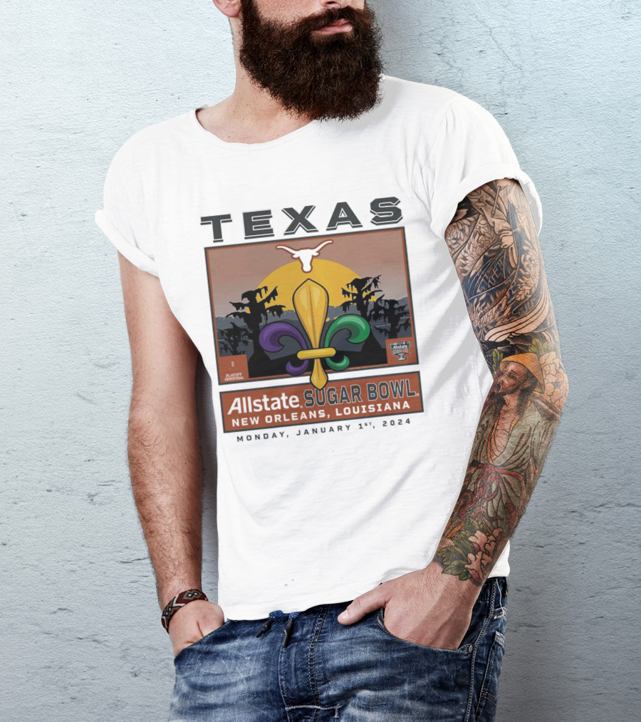 Texas Longhorns Allstate Sugar Bowl New Orleans January 1, T-Shirt