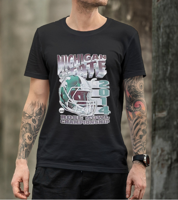 Michigan State Spartans NCAA Rose Bowl Championship 2014 T-Shirt