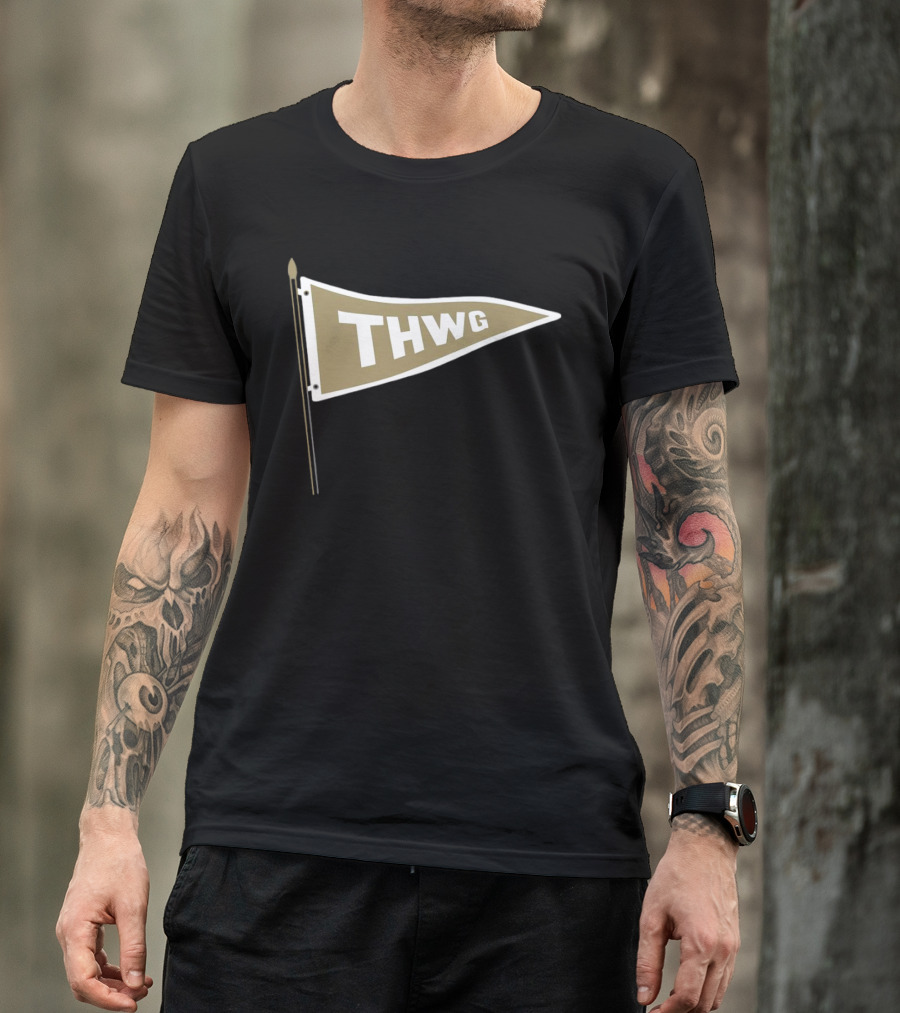 Georgia Tech THWG Gold Pennant Flag T-Shirt