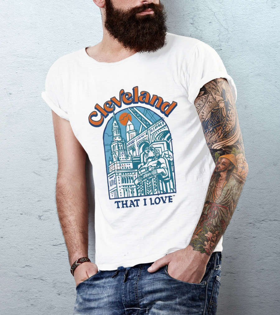 Cleveland That I Love Skyline Architecture T-Shirt