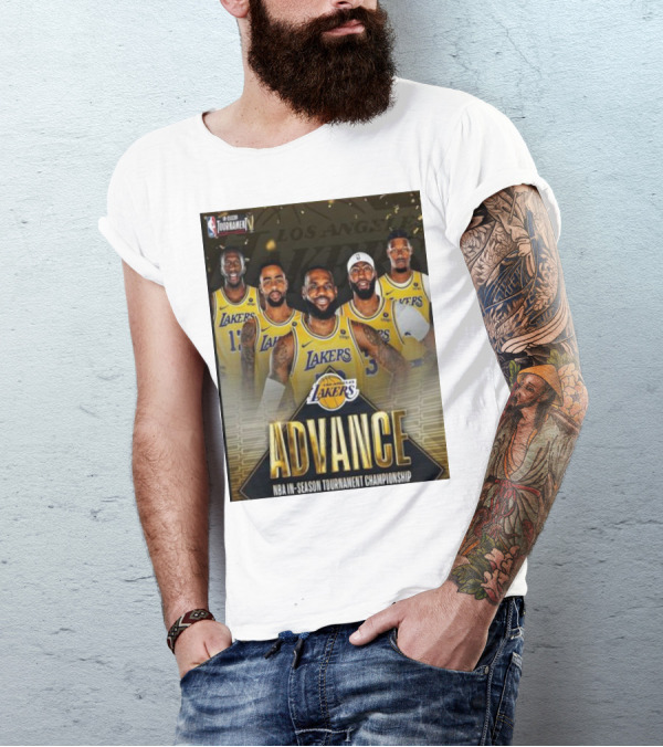 Los Angeles Lakers Advance NBA In-Season Tournament Championship T-Shirt
