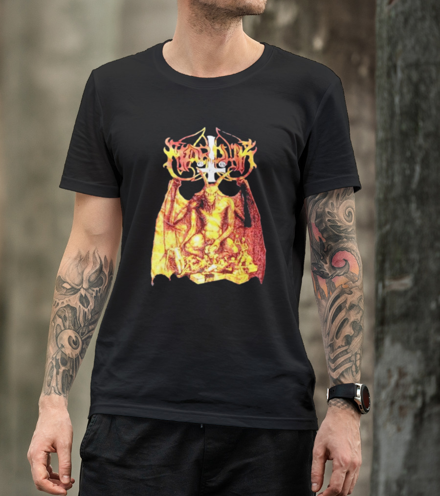 Marduk Demon Goat Occult Symbolism With Satanic T-Shirt