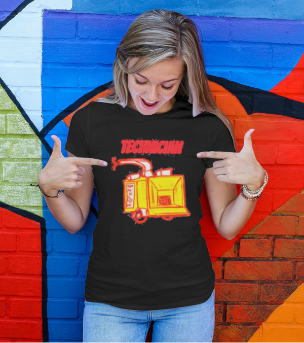 Salty Cracker Technician Vintage Machine T-Shirt