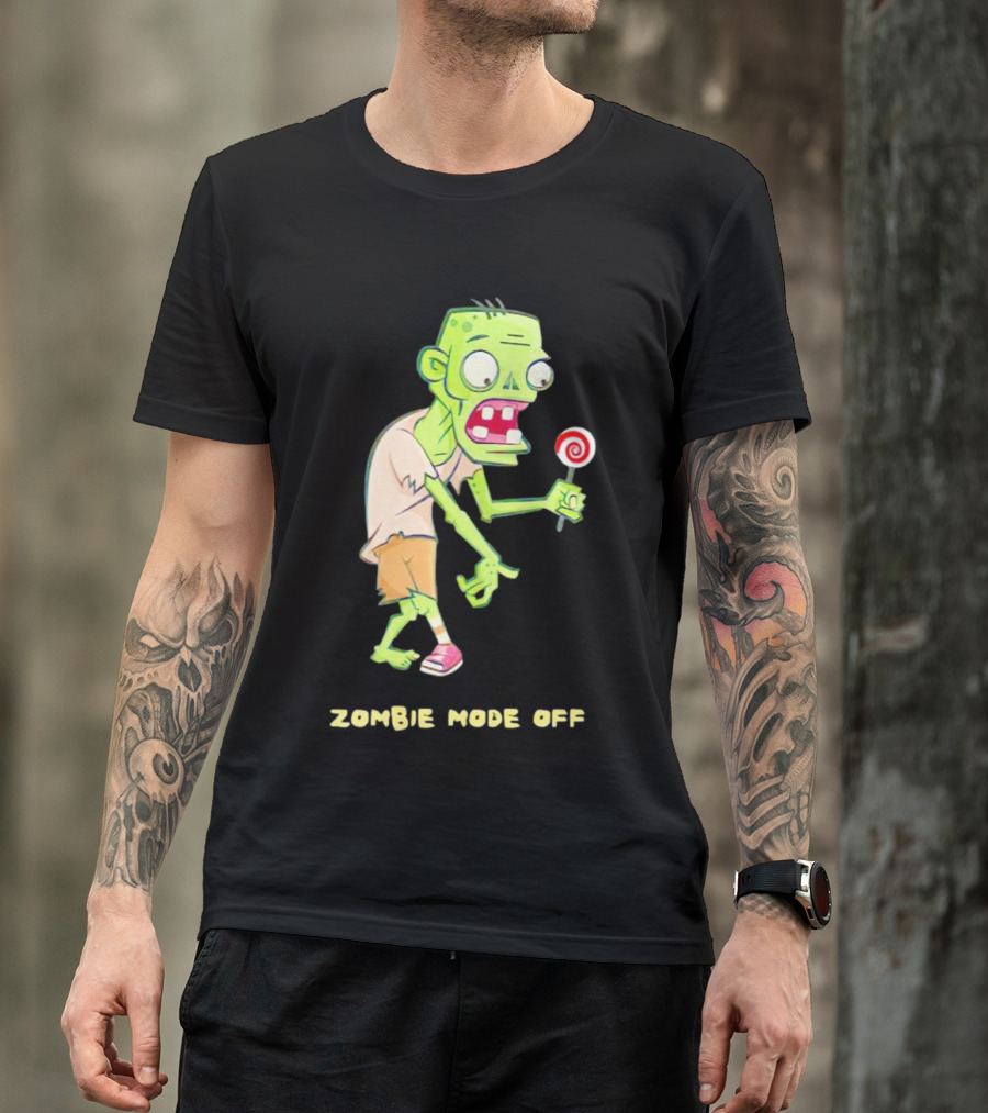 ZOMBIE MODE OFF LOLLIPOP CHARACTER VIBRANT T-Shirt