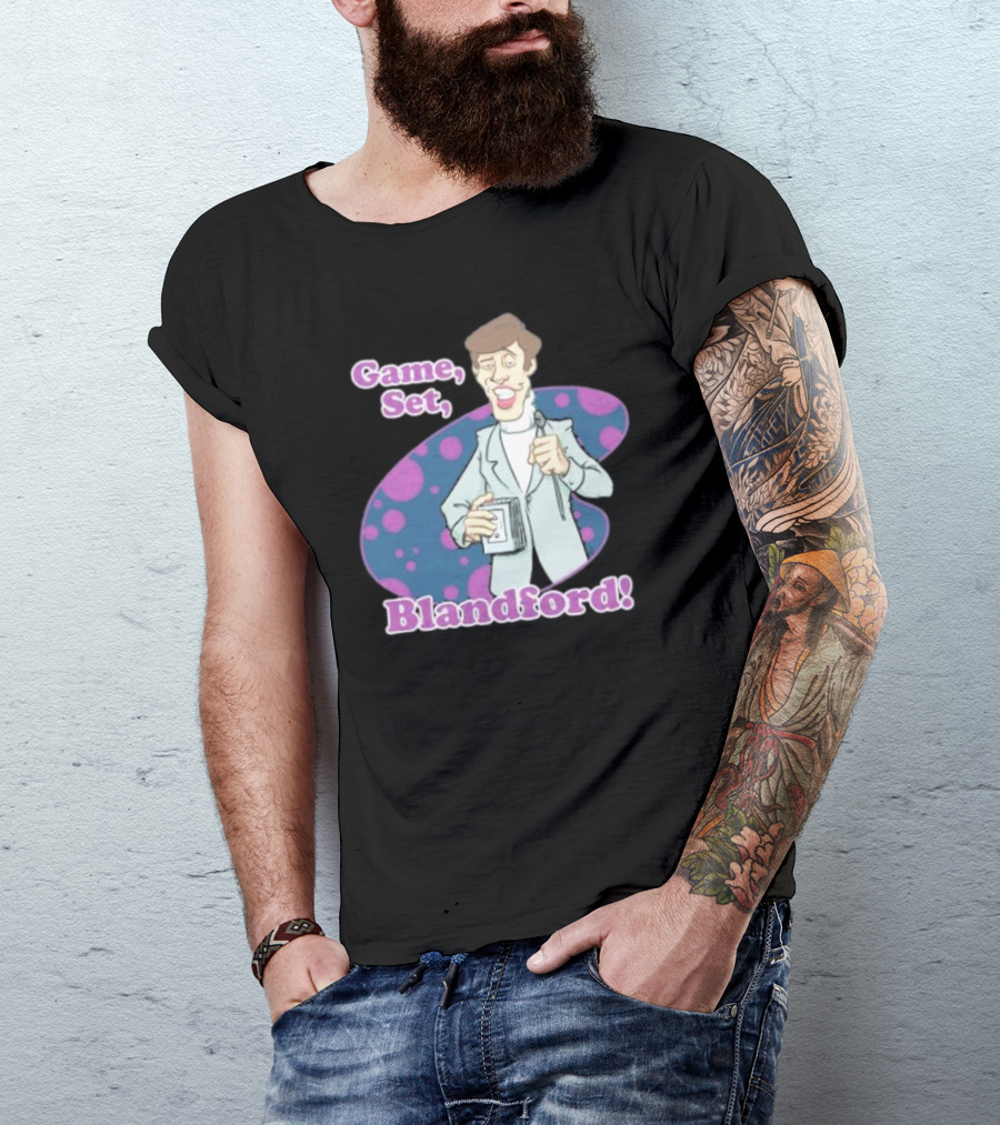 Game Set Blandford Comedy Microphone T-Shirt