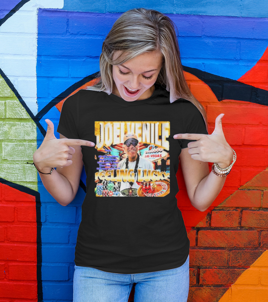 JOELVENILE FEELING LUCKY LAS VEGAS CASINO ROULETTE T-Shirt