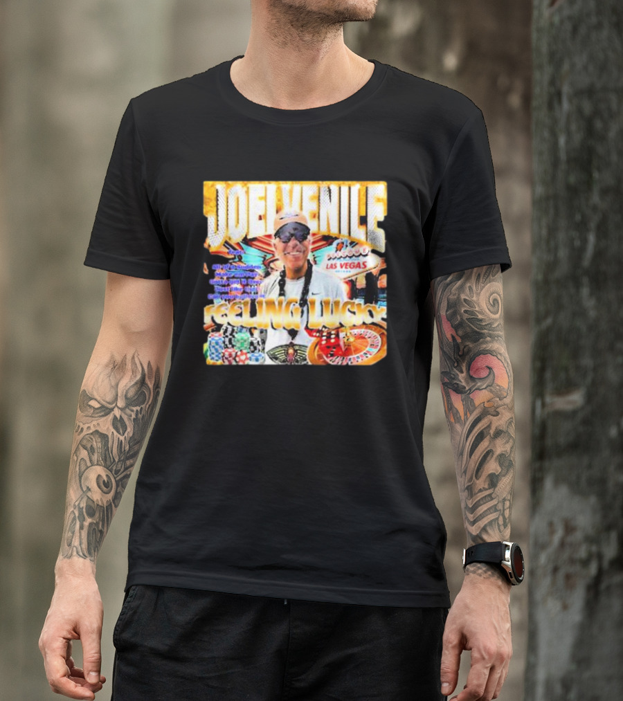 JOELVENILE FEELING LUCKY LAS VEGAS CASINO ROULETTE T-Shirt
