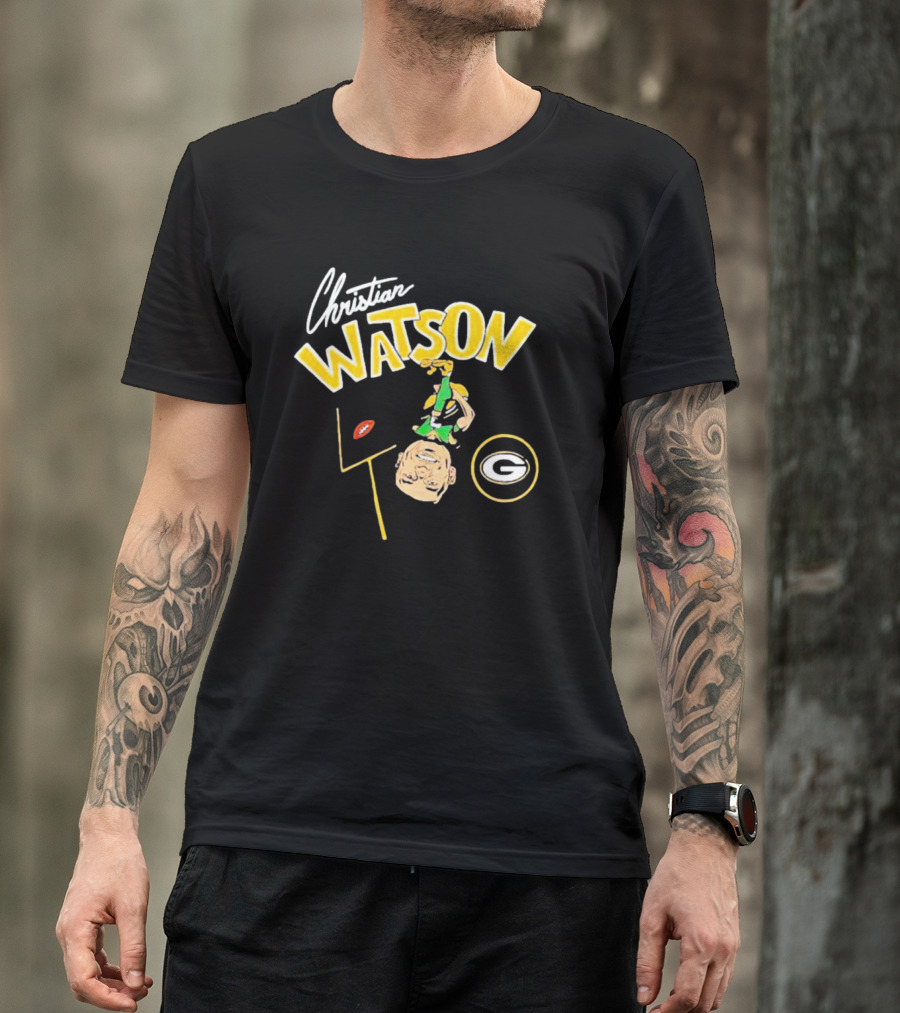Christian Watson Green Bay Packers Football Comic T-Shirt