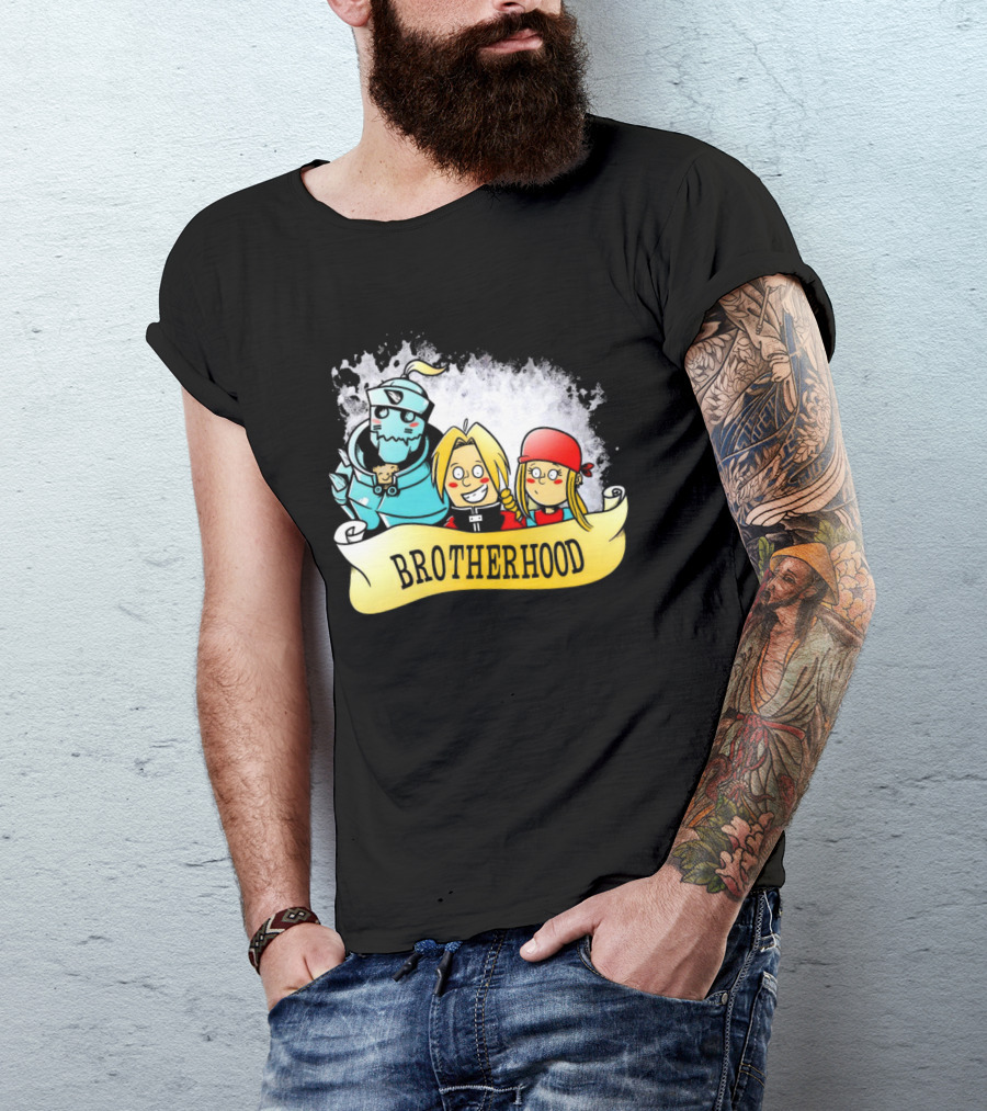 Brotherhood Alphonse Edward Winry Banner T-Shirt