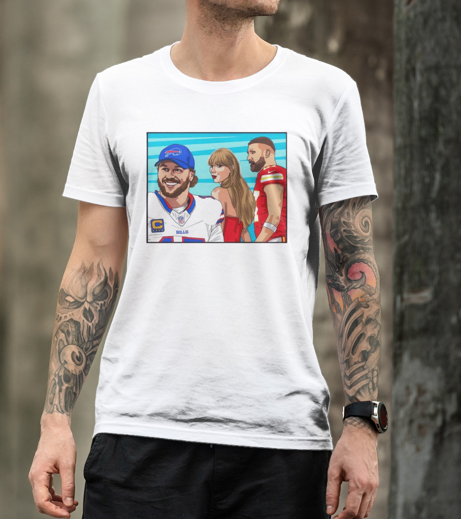 Buffalo Bills Vs. Kansas City Chiefs Distracted Girlfriend Meme T-Shirt