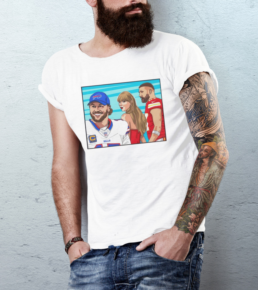 Buffalo Bills Vs. Kansas City Chiefs Distracted Girlfriend Meme T-Shirt