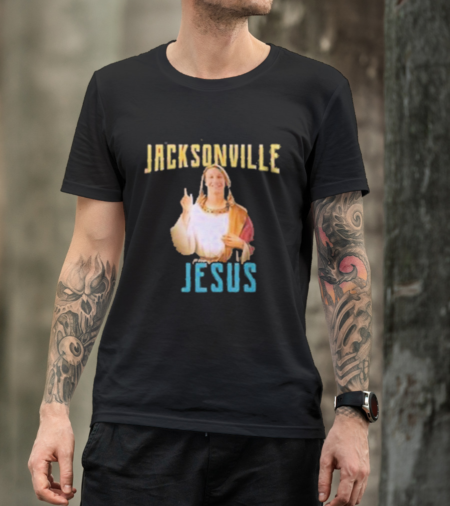 Jacksonville Jesus Iconic Concept With Humor And Nostalgia T-Shirt