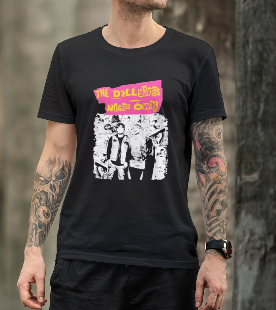 The Dollyrots Night Owls Retro Album Collage T-Shirt
