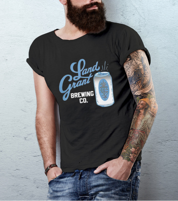 Land Grant Brewing Co Vintage Can T-Shirt