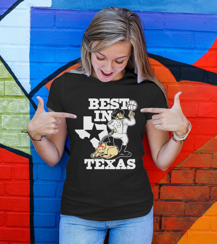 BEST IN TEXAS BASKETBALL STAR COWBOY AND PANTHER T-Shirt